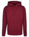 Heren Hoodie Basic Build Your Brand BB001 burgundy